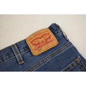 Levi's 550 Relaxed Fit Straight Leg Denim Blue Jeans Mens Size 48 x 30
